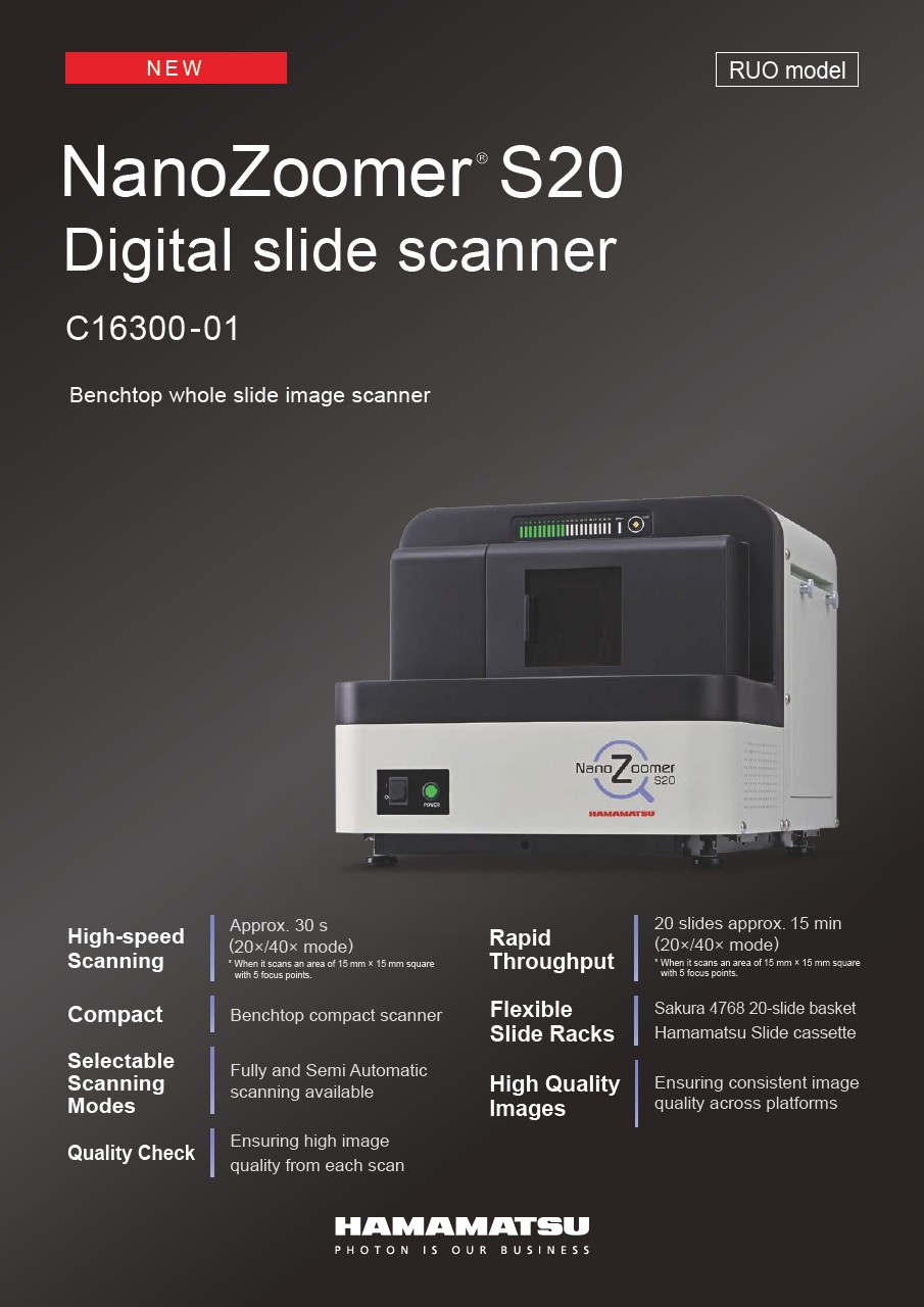 NanoZoomer S20 Digital slide scanner C16300-01
