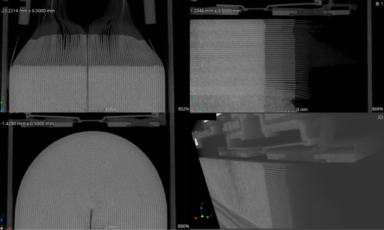 インラインX線CT検査撮像例