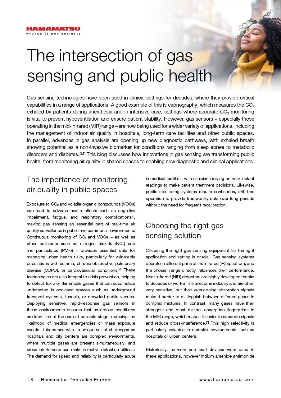 The intersection of gas sensing and public health