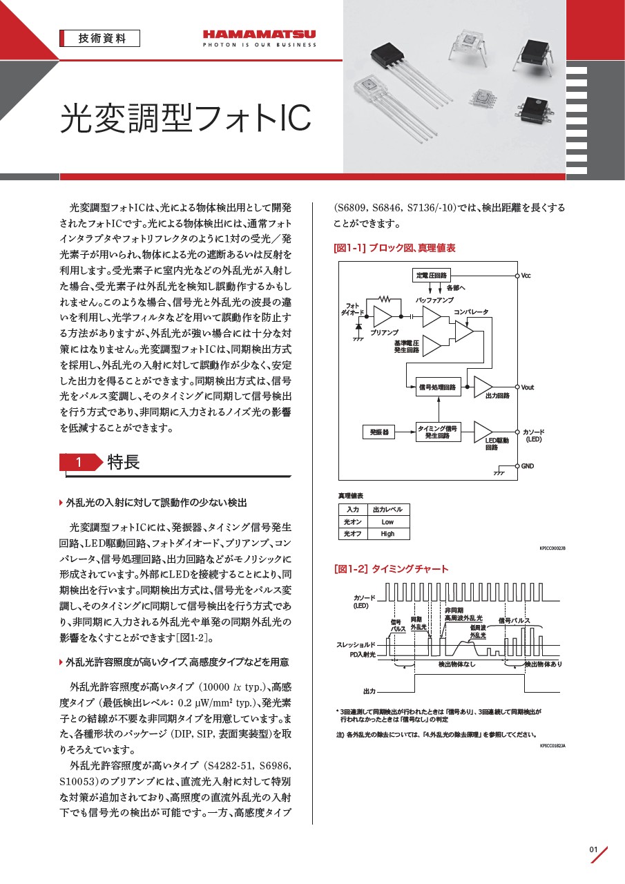 技術資料 / 光変調型フォトIC