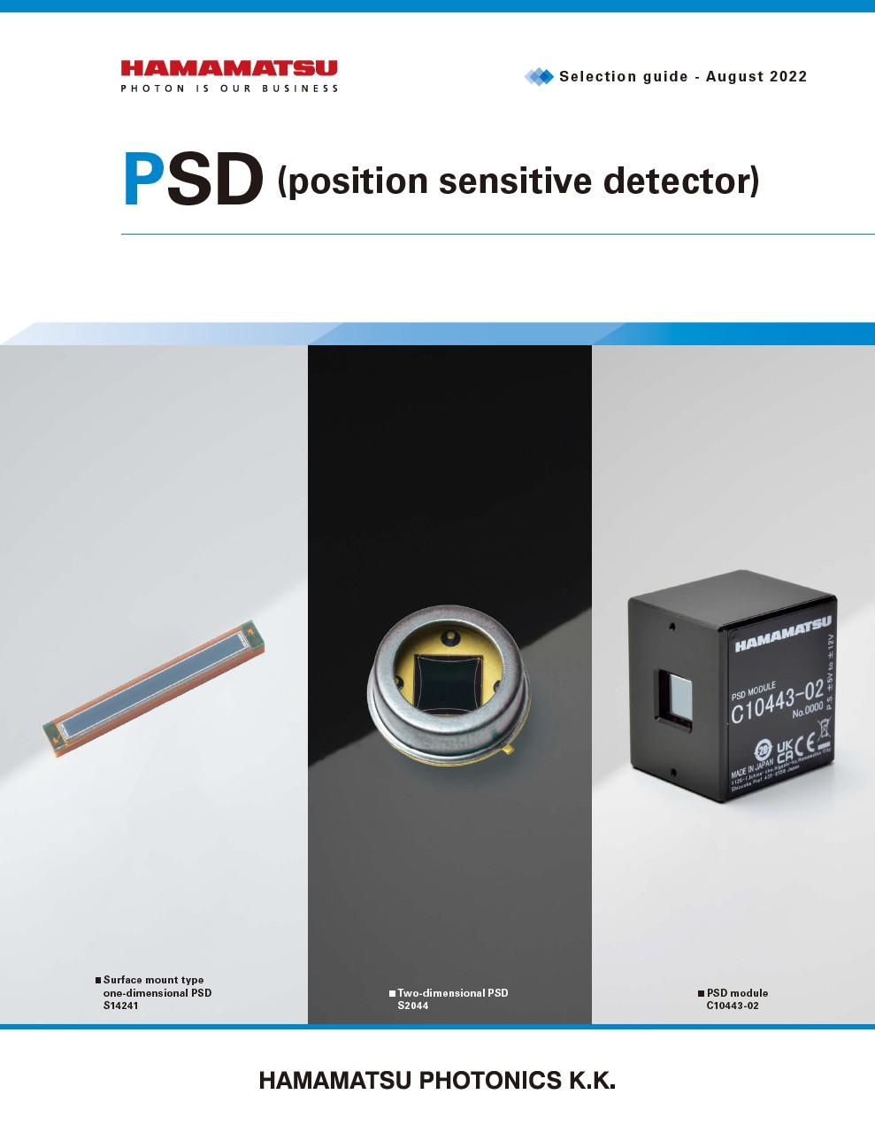 Selection guide / PSD (position sensitive detector)