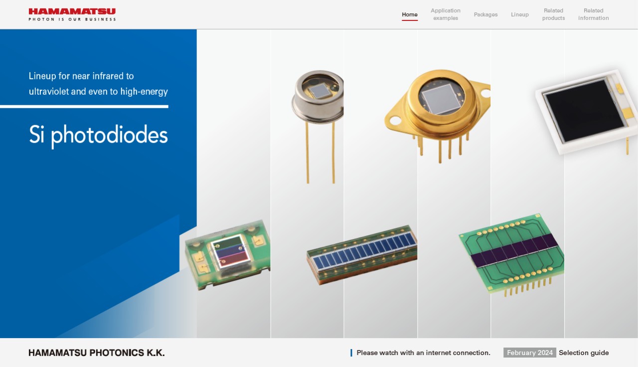 Selection guide / Si photodiodes