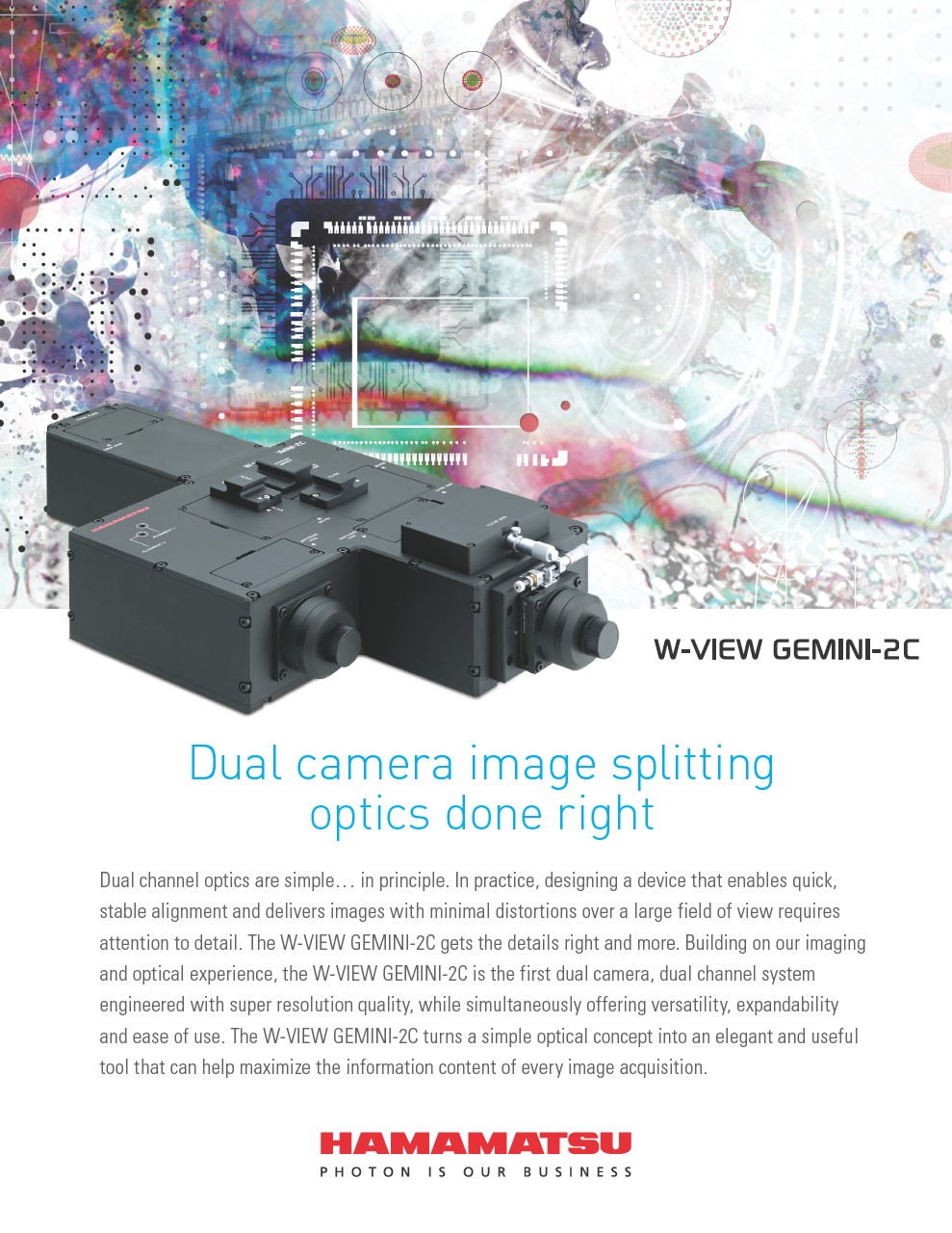 W-VIEW GEMINI-2C Image Splitting Optics A12801-10