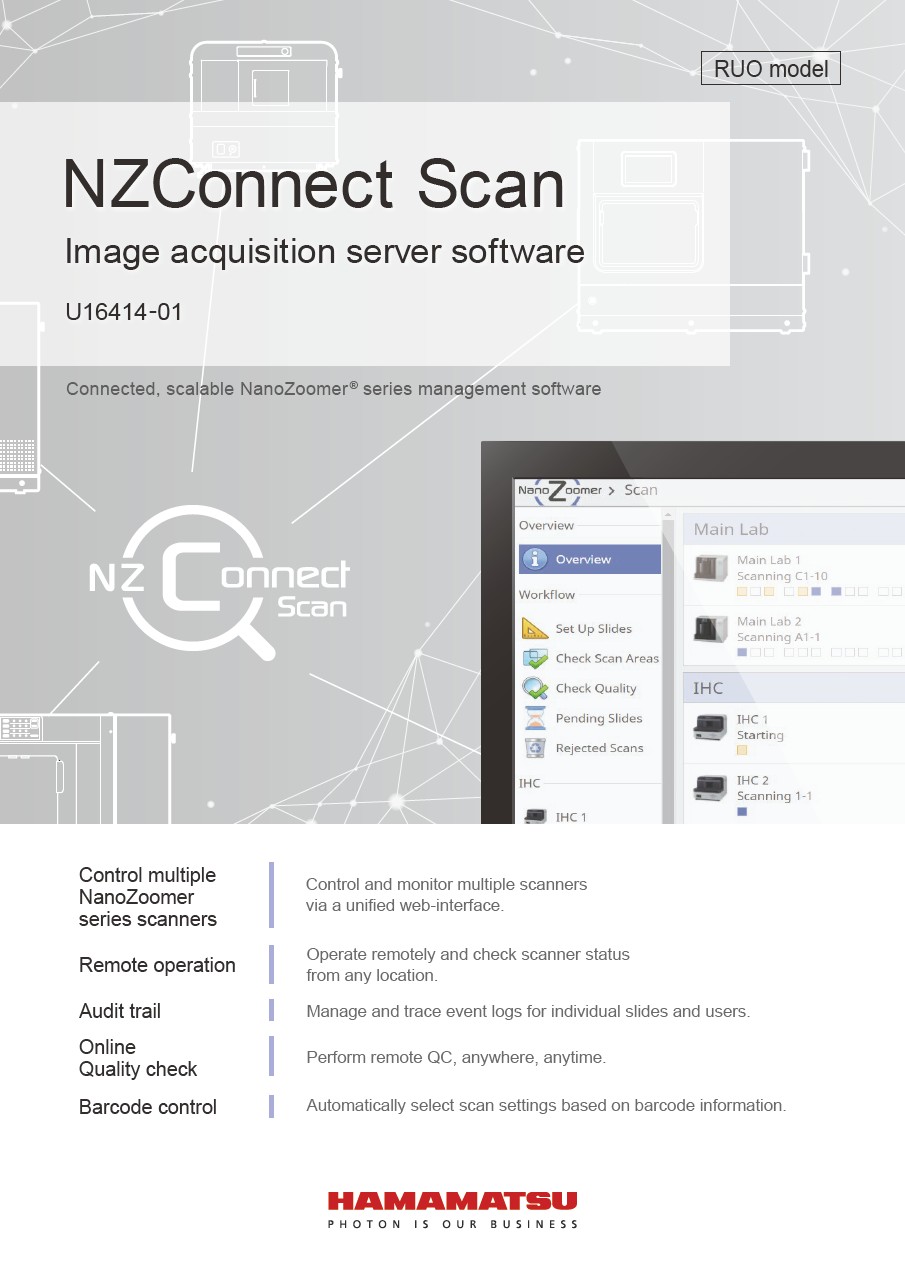 NZConnect Scan Image acquisition server software U16414-01