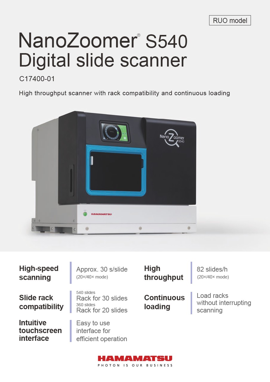 NanoZoomer S540 Digital slide scanner C17400-01