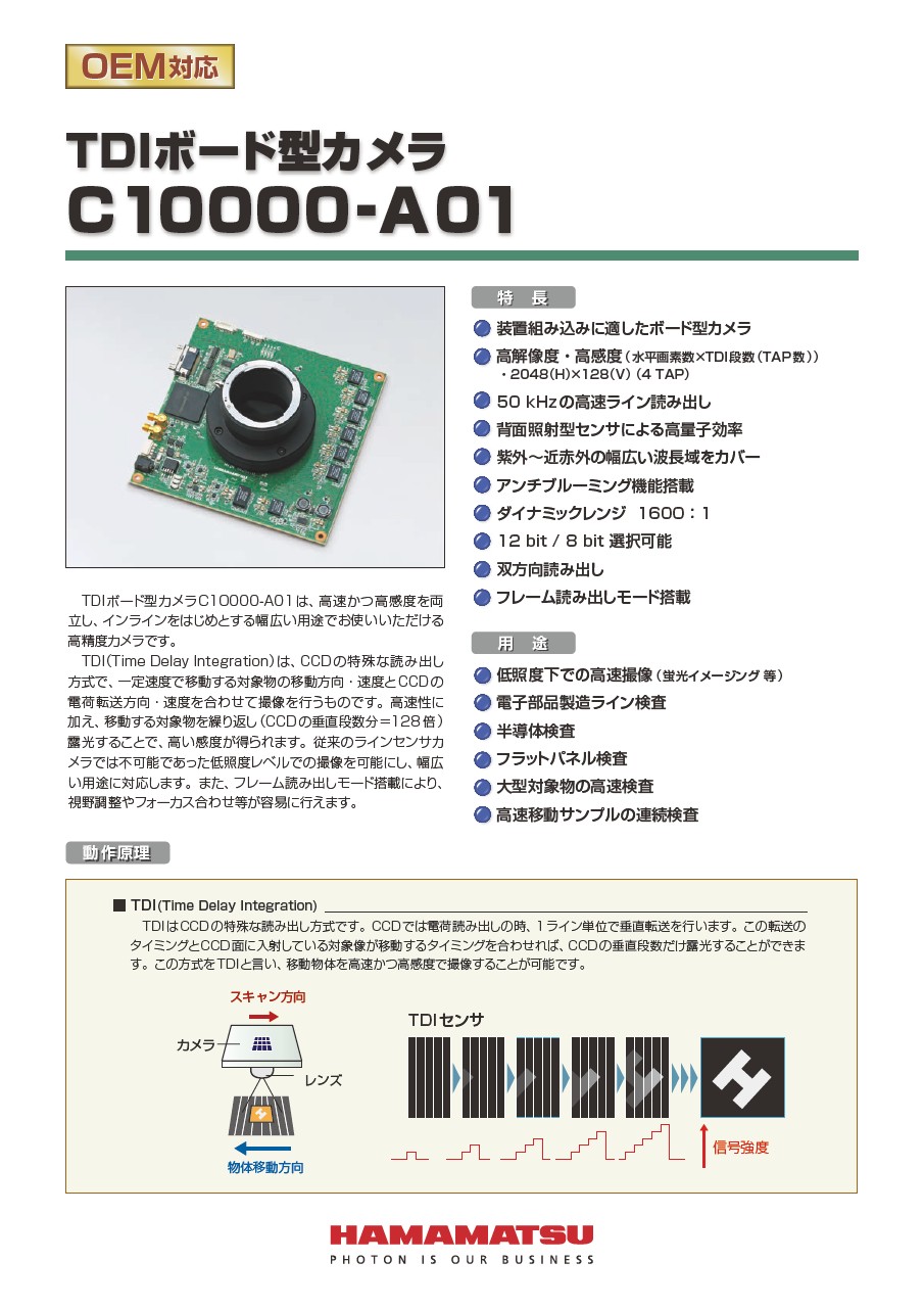 TDIボード型カメラ C10000-A01
