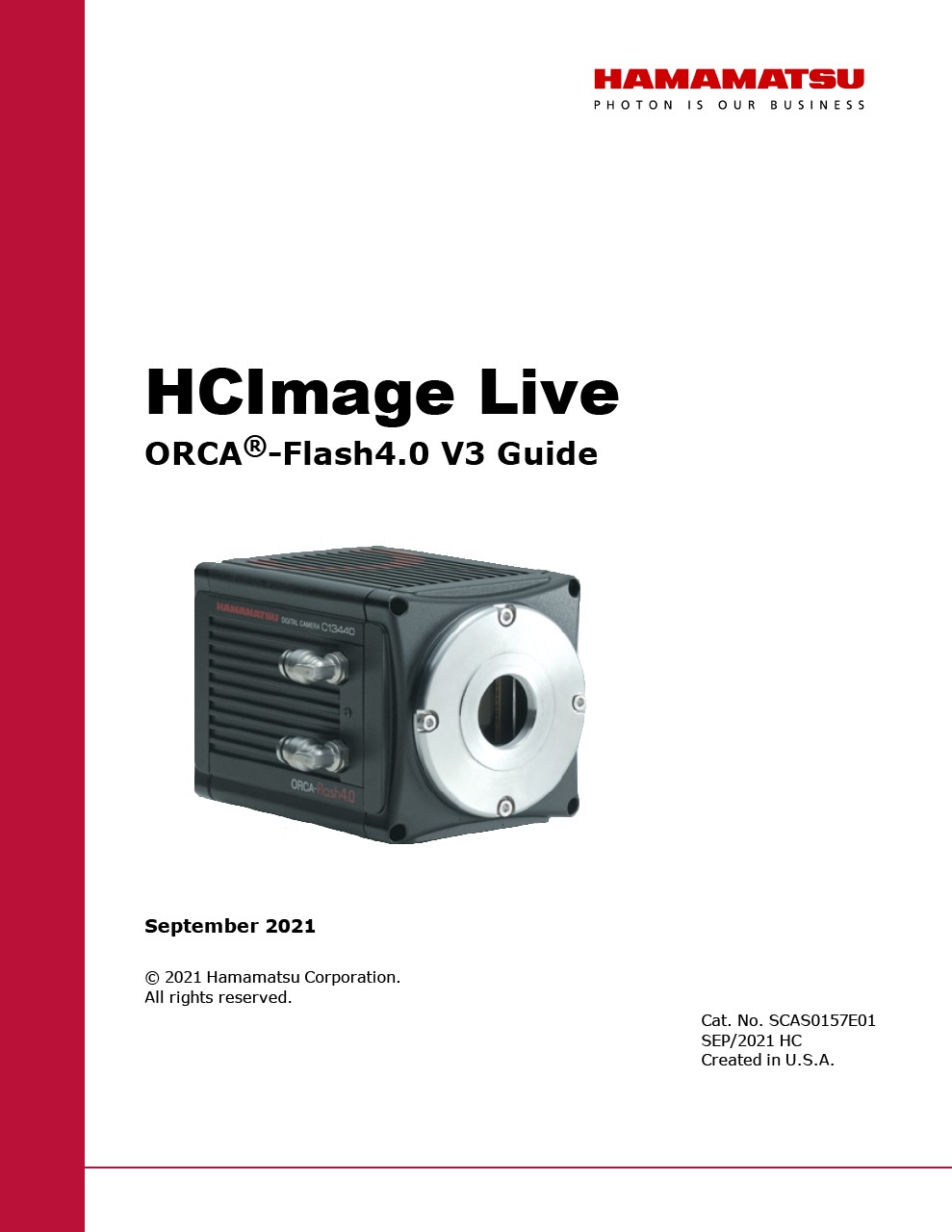 HCImage Live ORCA-Flash4.0 V3 Guide