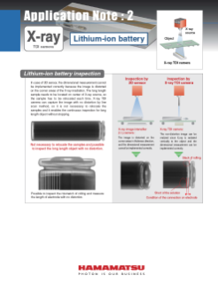 X-ray TDI camera Application Note:2 Lithium-ion battery