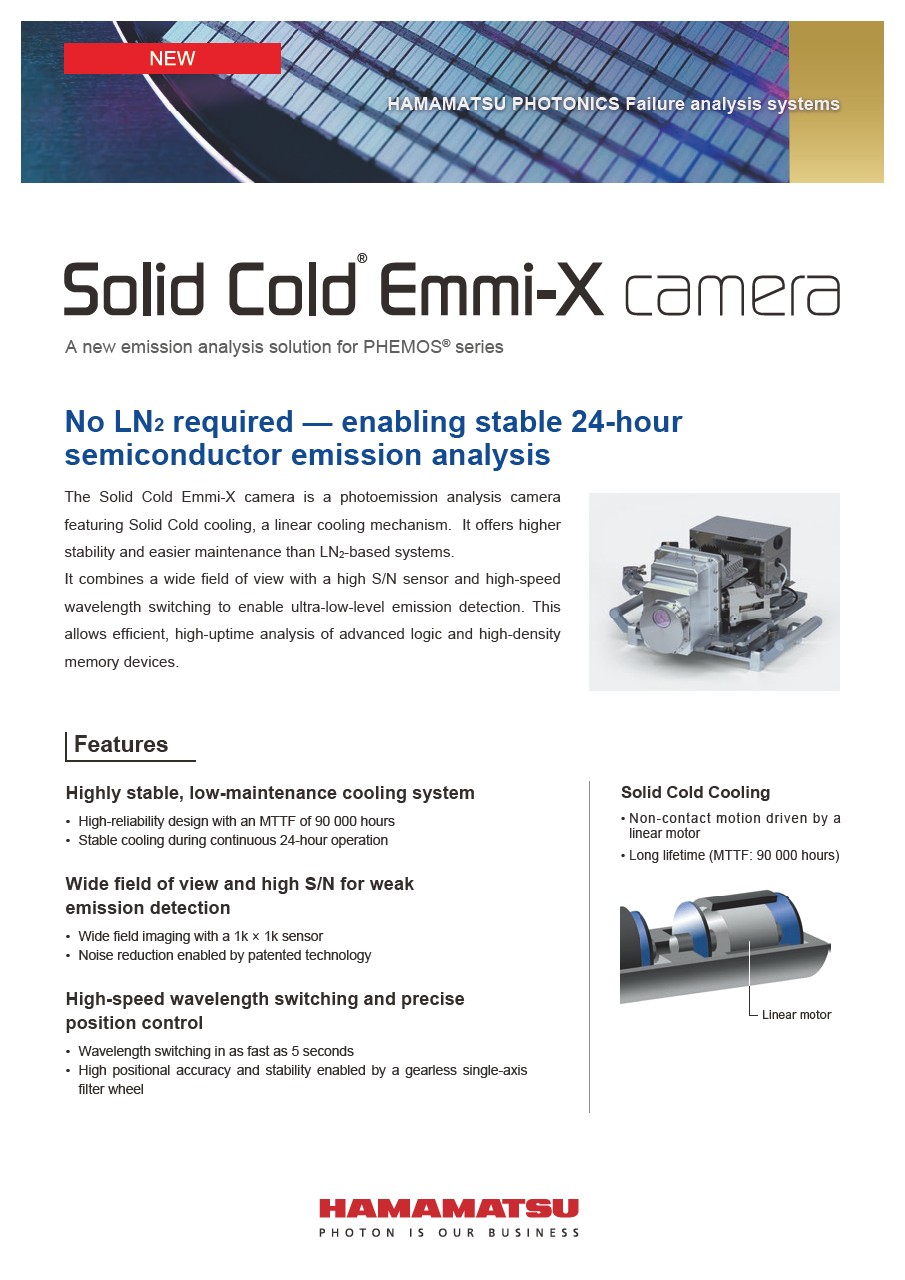 Solid Cold Emmi-X camera A new emission analysis solution for PHEMOS series