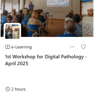 1st Workshop for Digital Pathology - April 2025