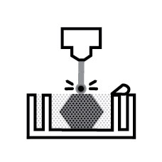 Selective laser sintering (SLS)