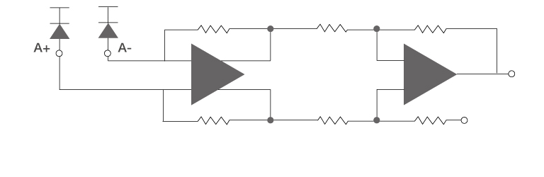 Example of instrumentation amplifier (1/f noise, thermal noise considered)