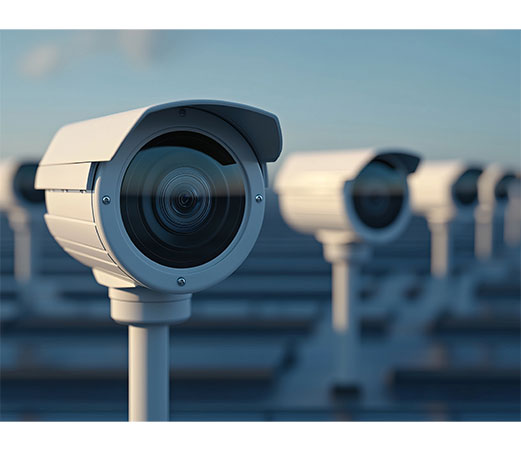 Free Space Communication Rotating Cameras