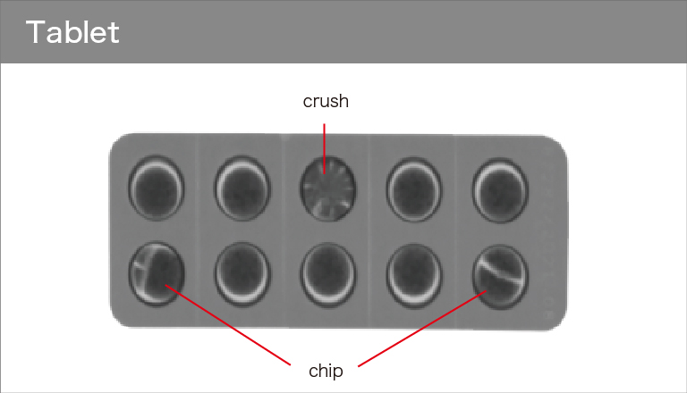 Image example of X-ray line scan camera