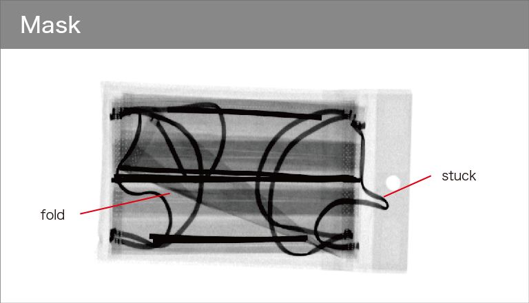 Image example of X-ray line scan camera