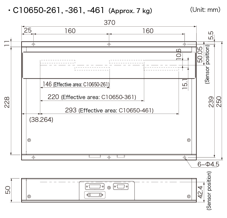 c10650-261/361/461 dimensional outline