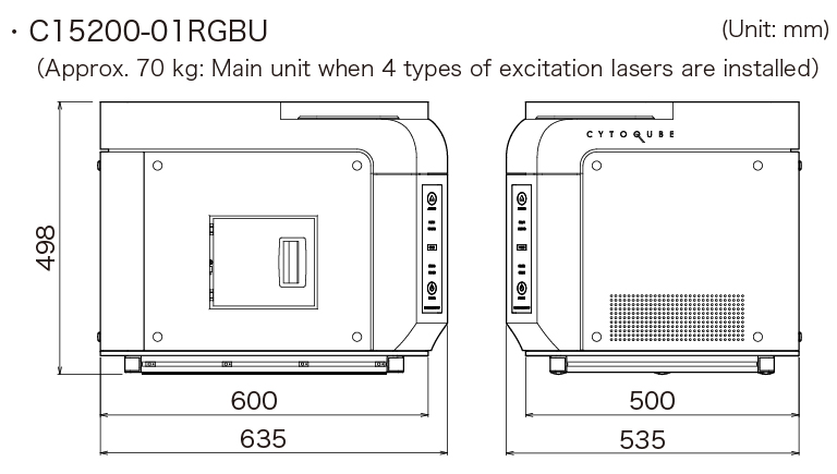 c15200-01rgbu dimensional outline