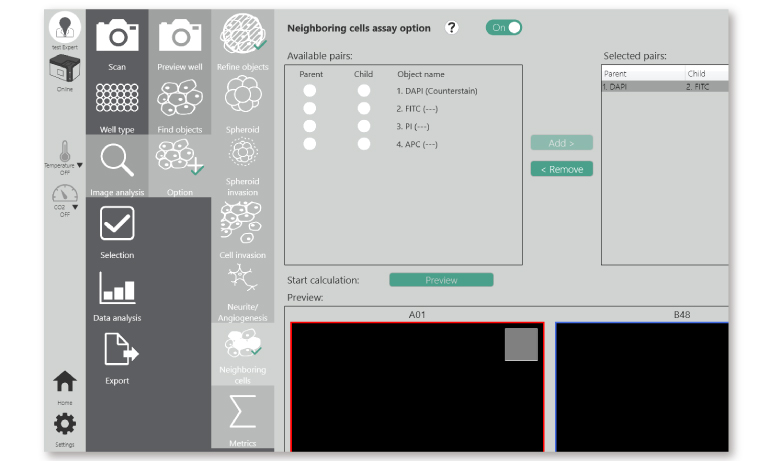 CYTOQUBE Simple user interface