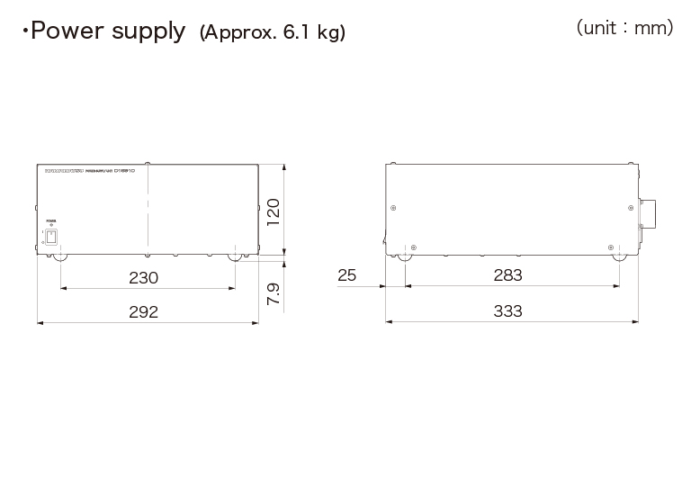 power supply dimensional outline