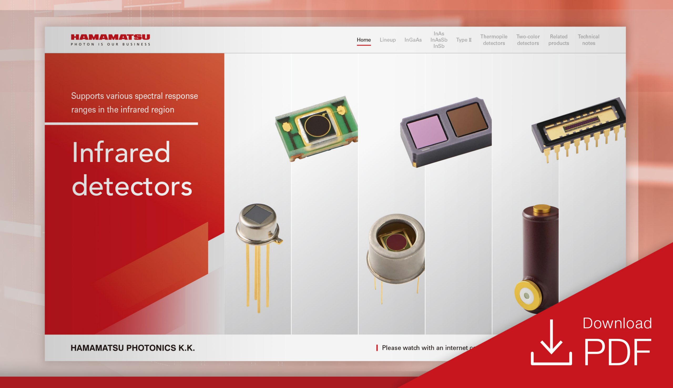 Infrared detectors Selection Guide