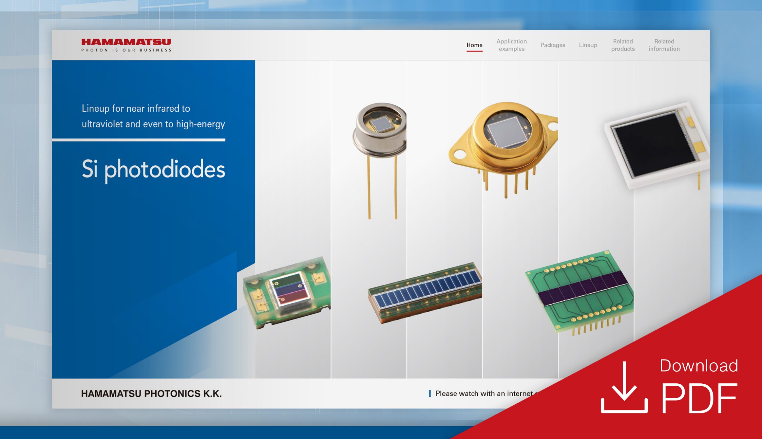 Si photodiodes Selection Guide