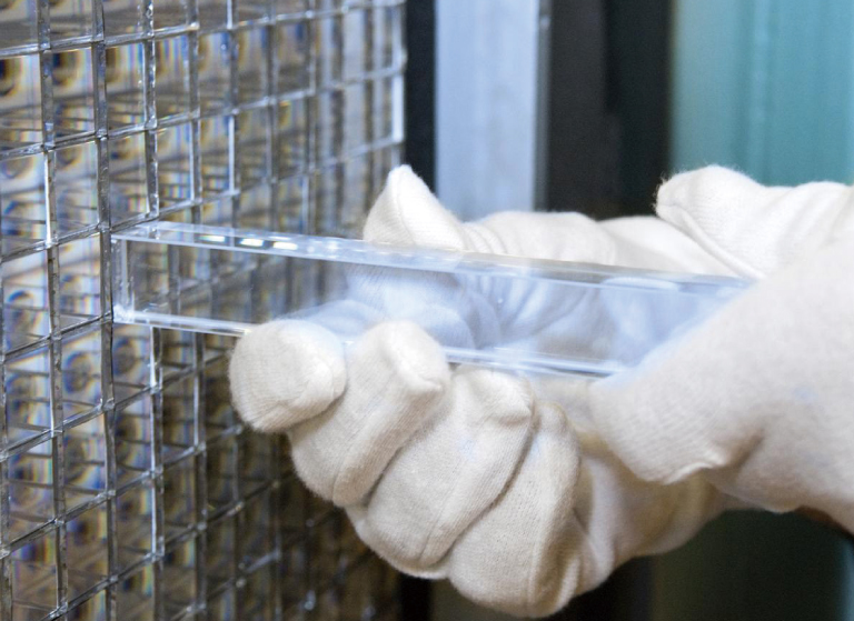 APD and scintillator used for the calorimeter of the CMS experiment (image courtesy of CERN)