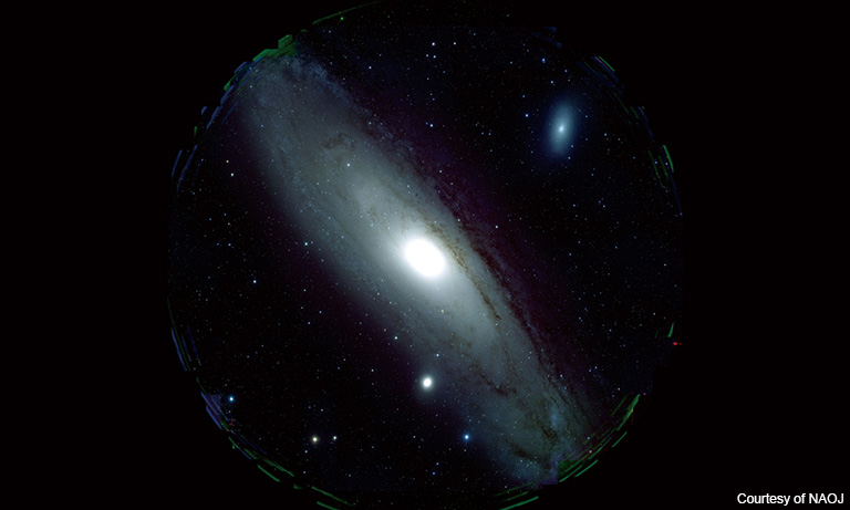 The Andromeda Galaxy (M31) captured by the Subaru Telescope