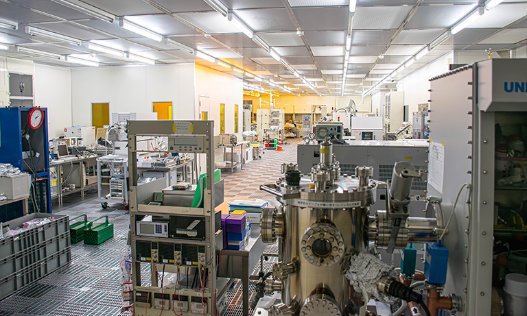 Clean room where microfluidic devices and other devices are fabricated
