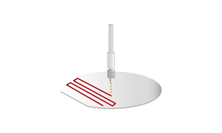 Film thickness measurement on wafer surface