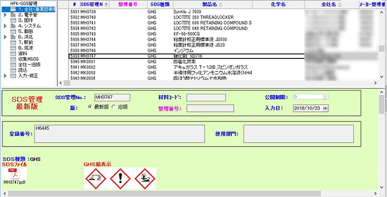 化学物質の適正管理_SDS