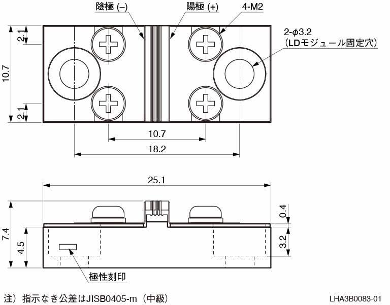 l13459外形寸法図 (単位: mm)