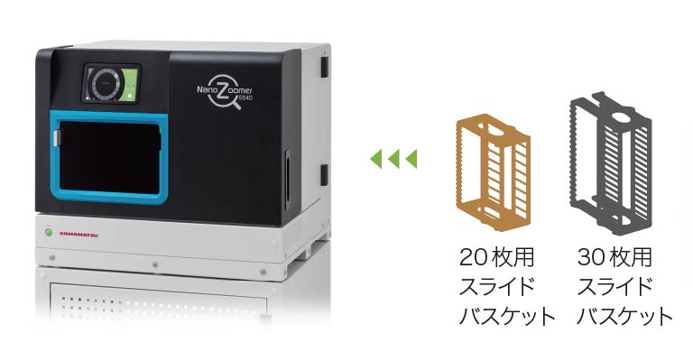 2種類のスライドバスケットに対応