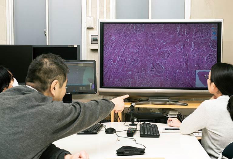 千葉大学内でのディスカッションの様子