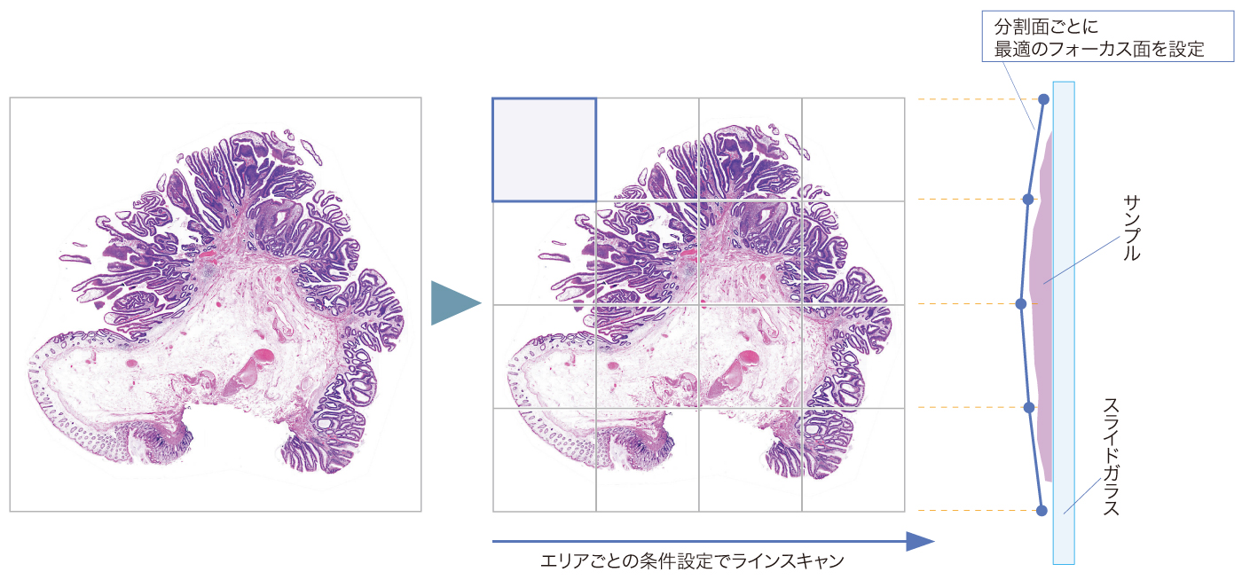 バーチャルスライドスキャナ 画像取得機能