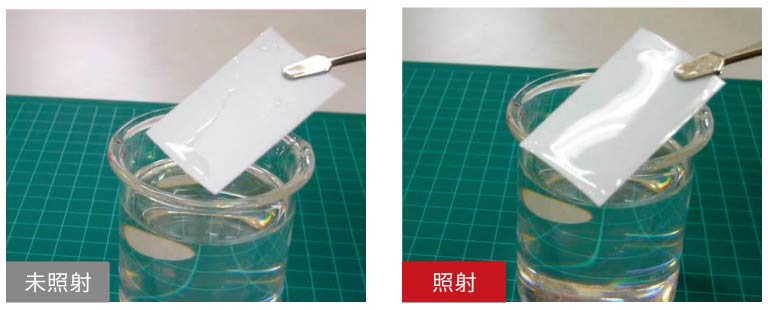 グラフト重合：フッ素樹脂膜の表面グラフト