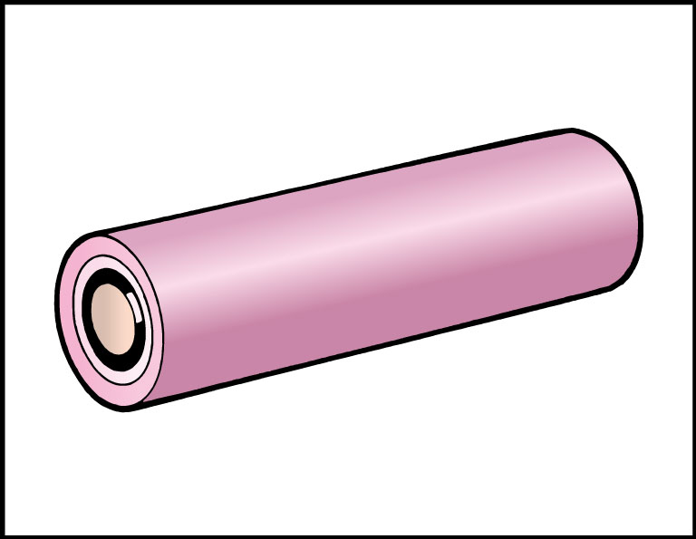 リチウムイオン二次電池　イラスト