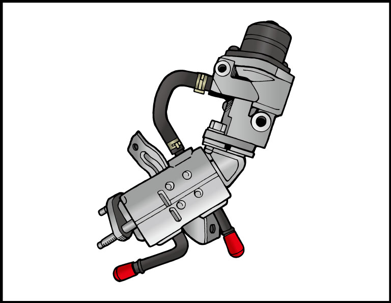 エンジン部品 EGRバルブ　イラスト