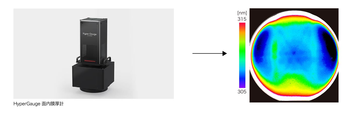 ウェーハの膜厚分布測定