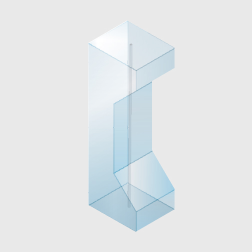 形状加工例：カバーガラスタイプ