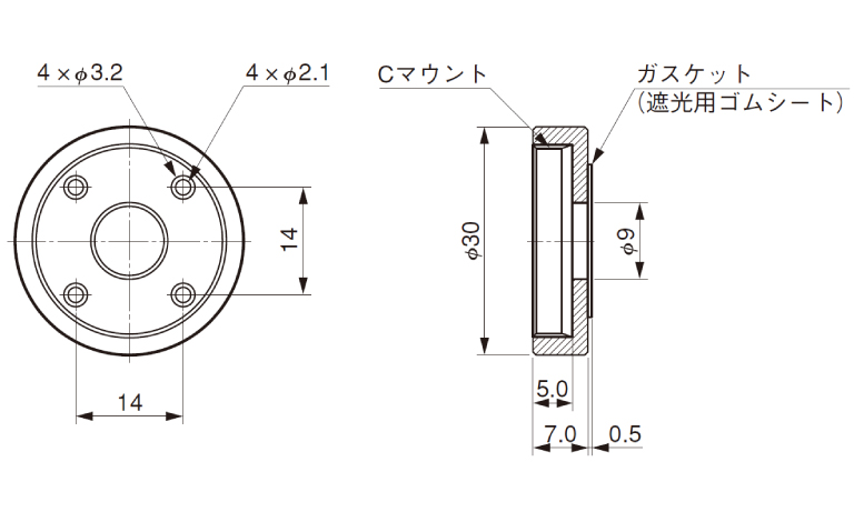 外形寸法図