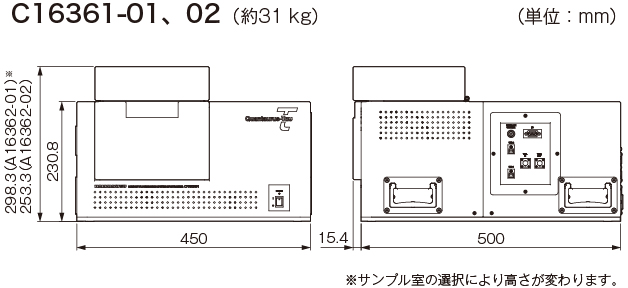 c16361 外形寸法図