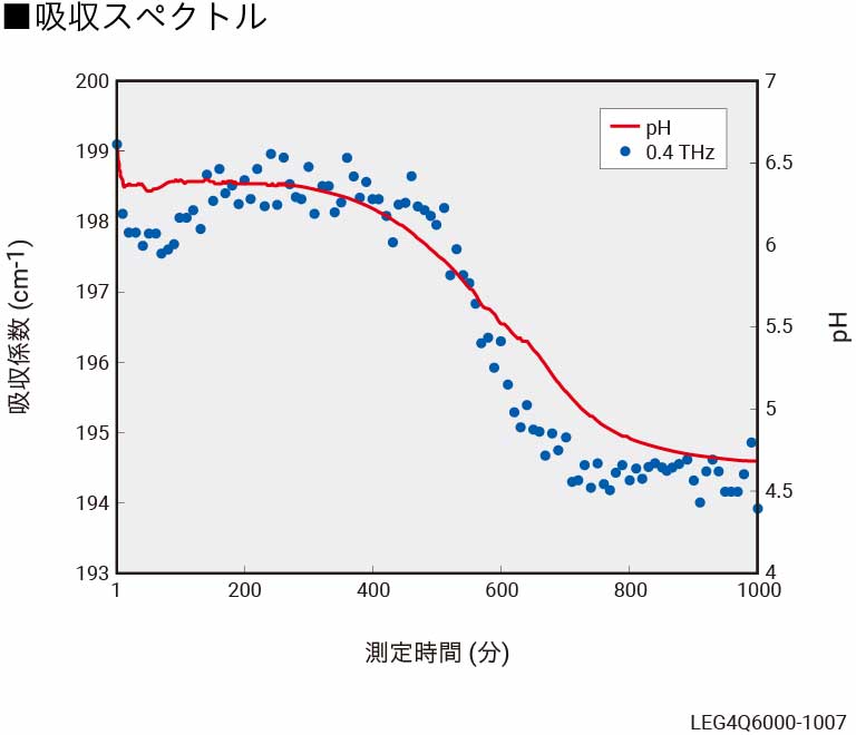発酵モニタリング　吸収スペクトル