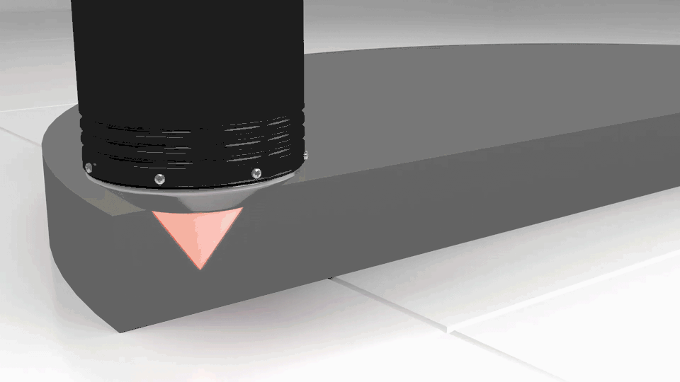 レーザ光集光図　多点同時加工なし