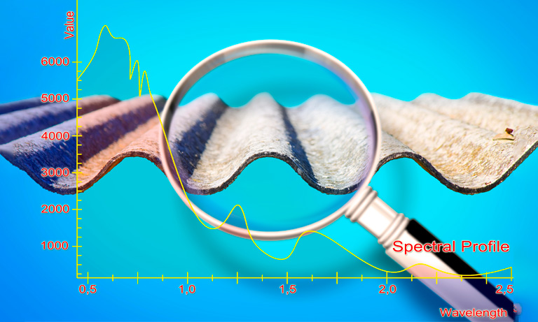 Mapping of asbestos cement roof