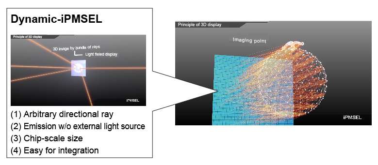 Fig. 3 Application of iPMSEL 3 (3D display)