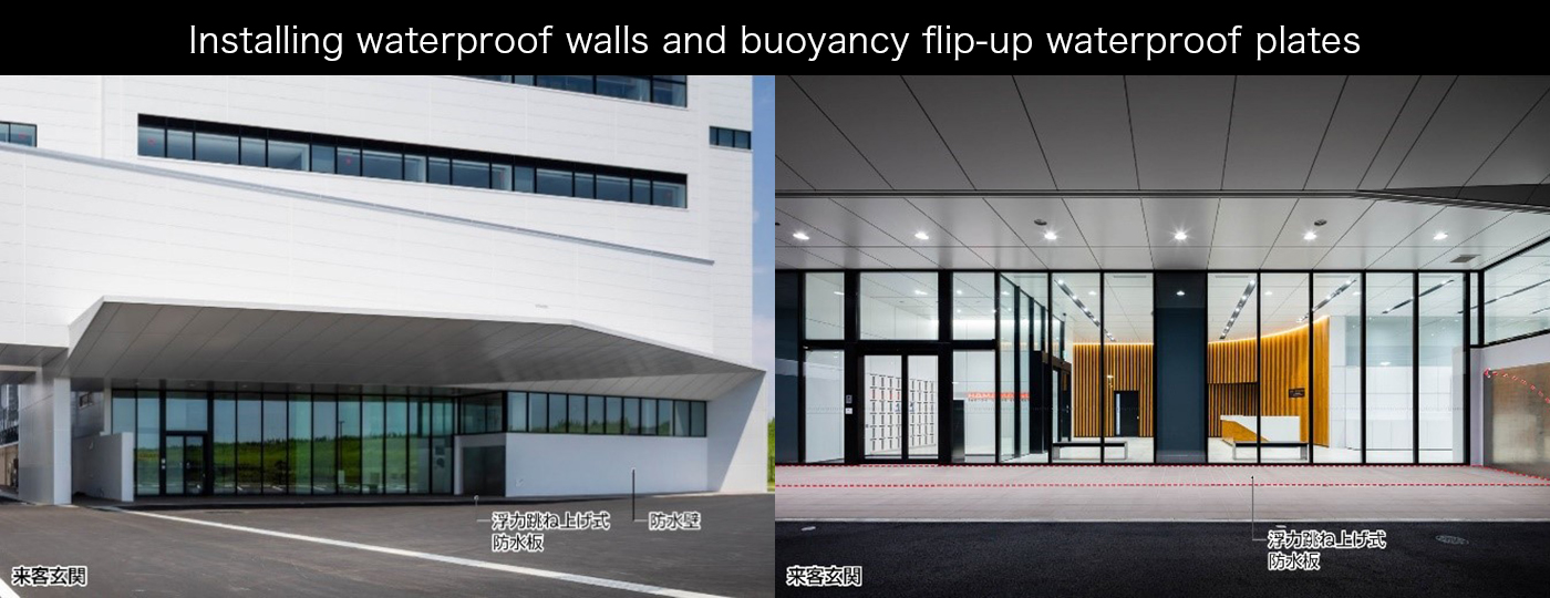 Installed waterproof walls and plates