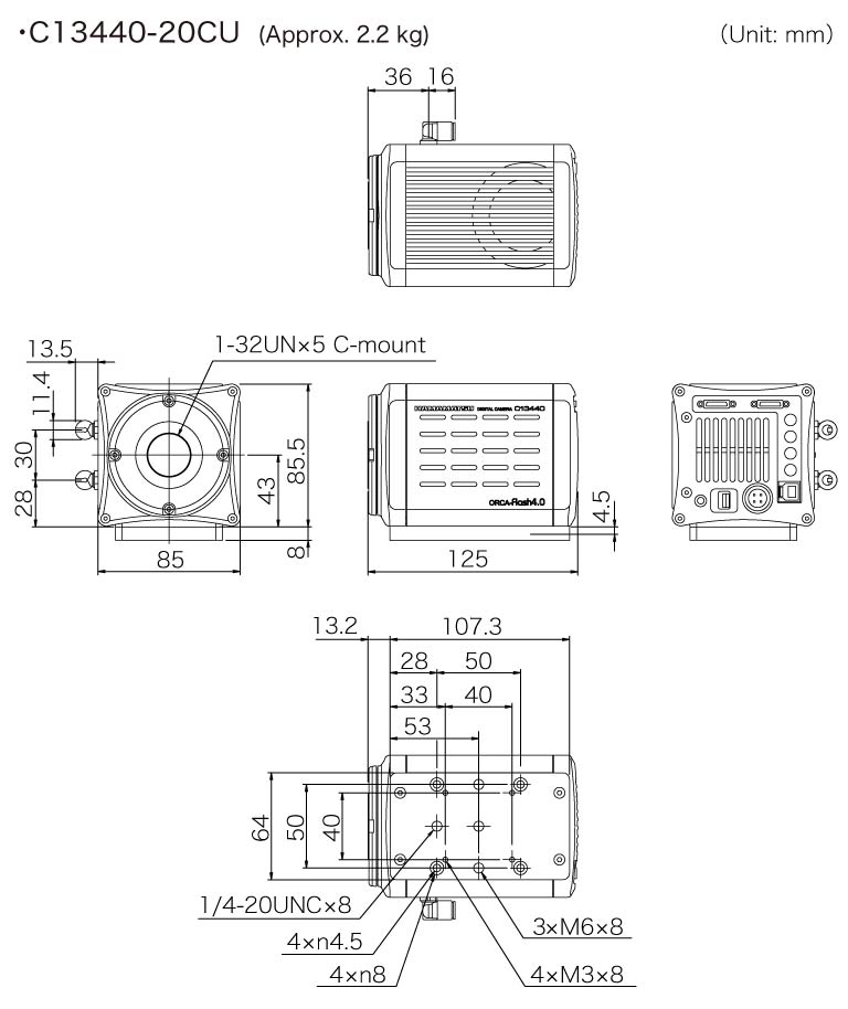 c13440-20cu dimensional outline