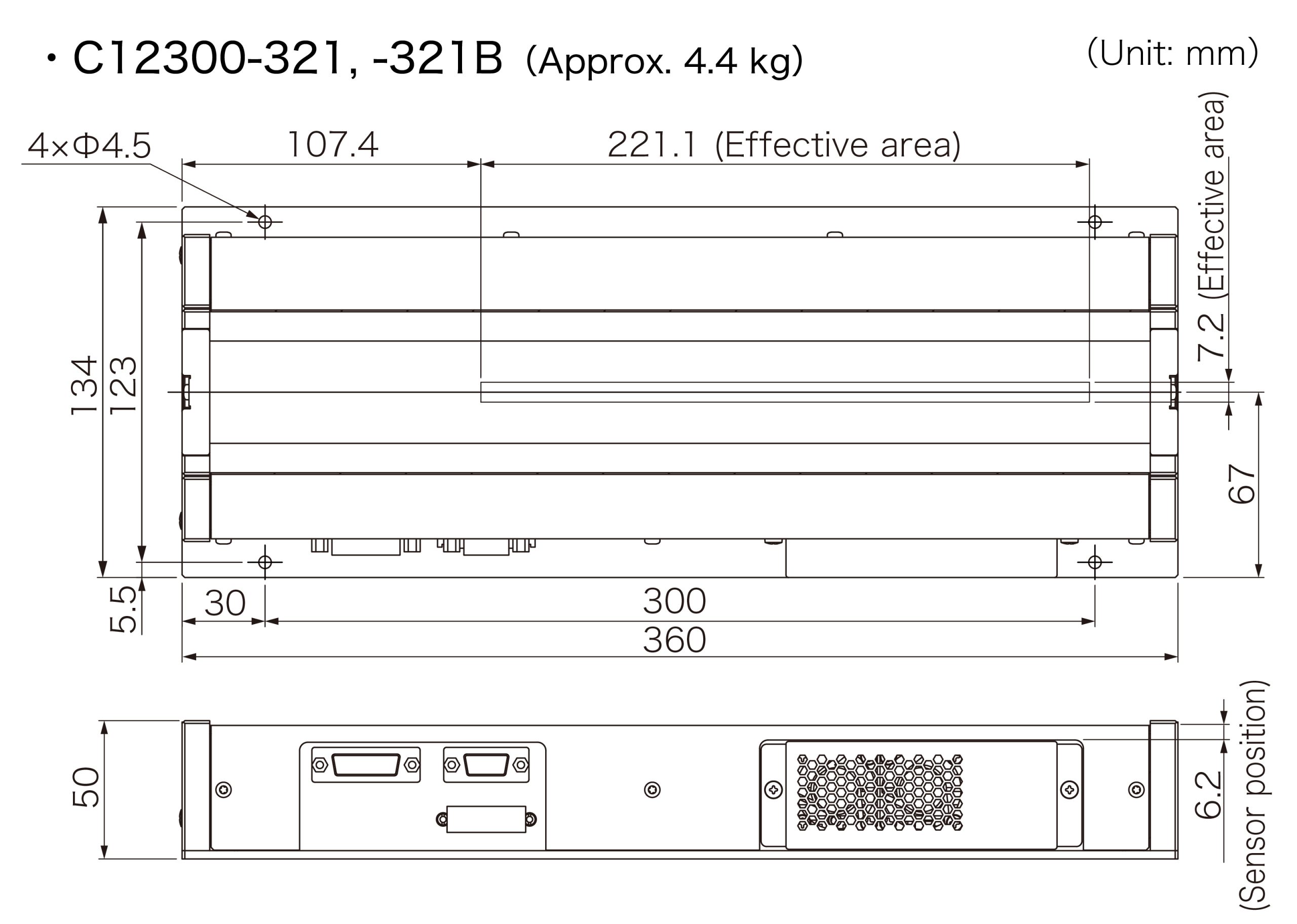 c12300-321_321b dimensional outline