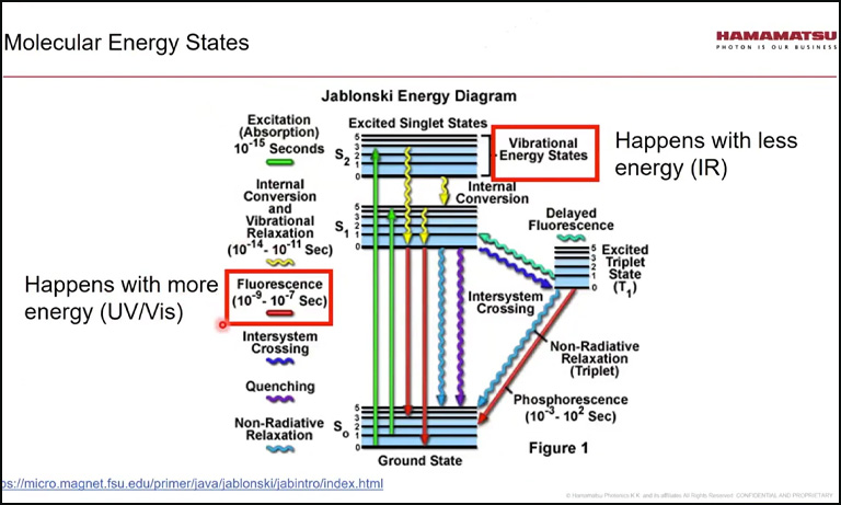 Molecular energy states